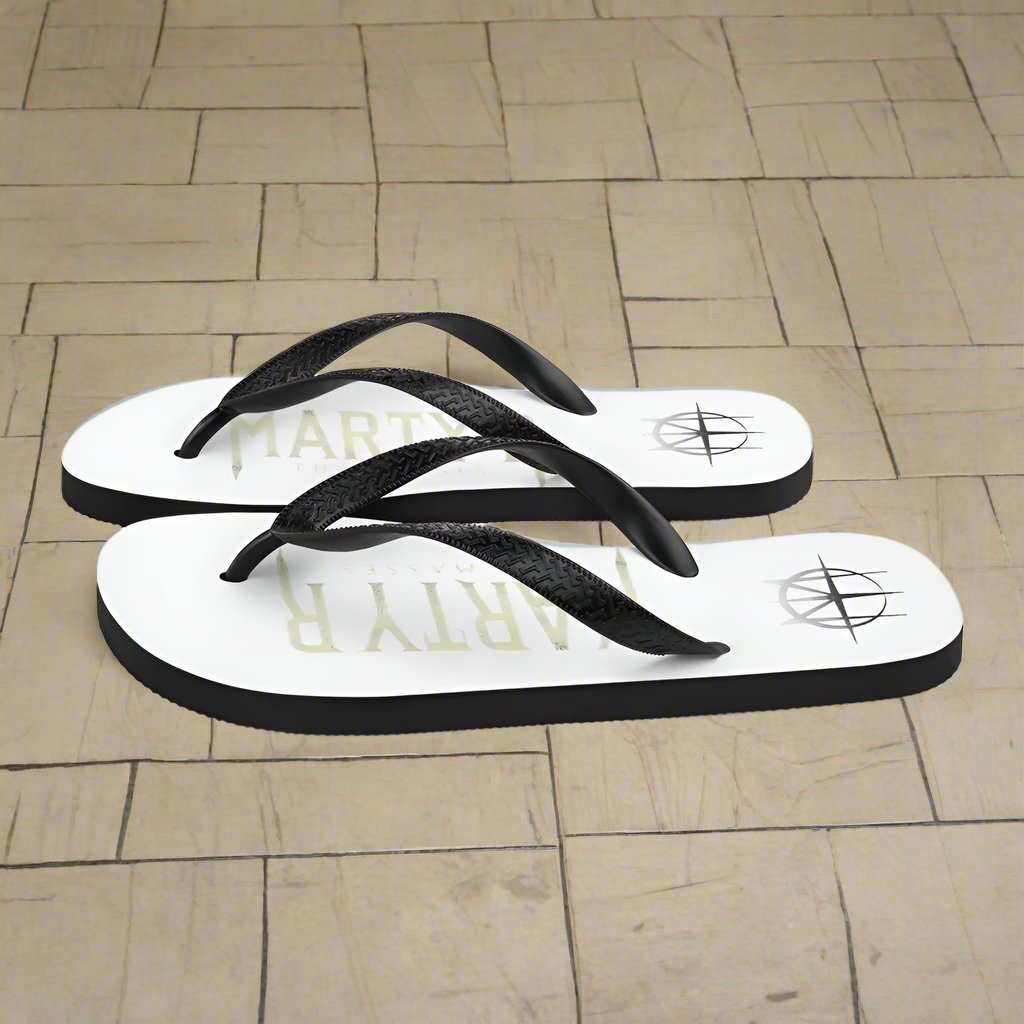 Dual Logo Flip-Flops